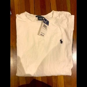 polo white long sleeve tshirt- bundle with the 3 other shirts same size